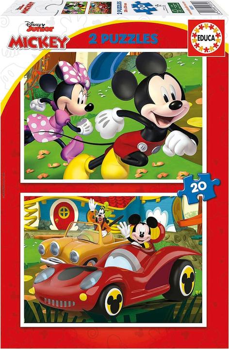 Actual product image Educa Mickey Mouse Funhouse 2x20 pieces Puzzle (20 pieces)