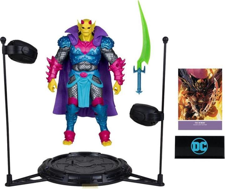Actual product image McFarlane DC Multiverse Action Figure The Demon (Demon Knights) Black Light Edition (Gold Label) 18 cm