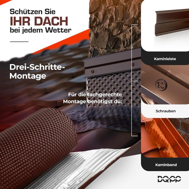 Produktbild Dq-PP Wandanschlussband, Graphit (300 mm)