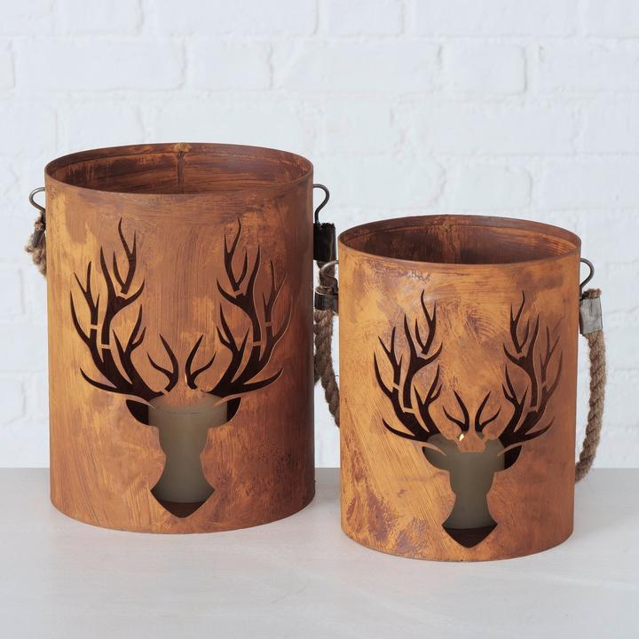 Actual product image Angela Bruderer Windlicht Rost «Hirsch», 2er-Set (2x)