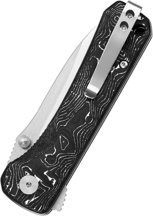 Produktbild QSP Knives Hawk S35VN Satin Aluminium Foil CF (8.20 cm)