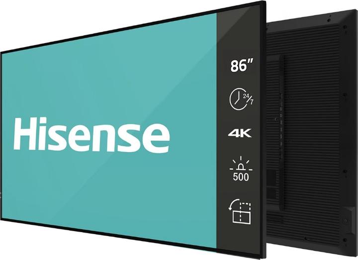 Image du produit Hisense Sigange Display 86DM66D 86", 24/7, UHD, 500cd/m², 25% Haze (3840 x 2160 pixels, 86")
