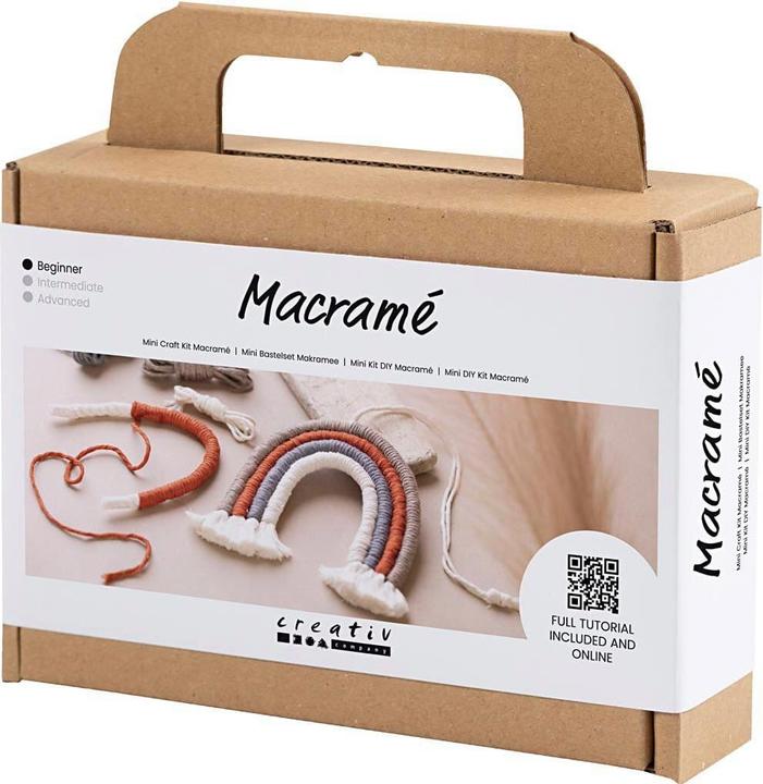 Actual product image Creativ Company Mini Macramé Rainbow Craft Set