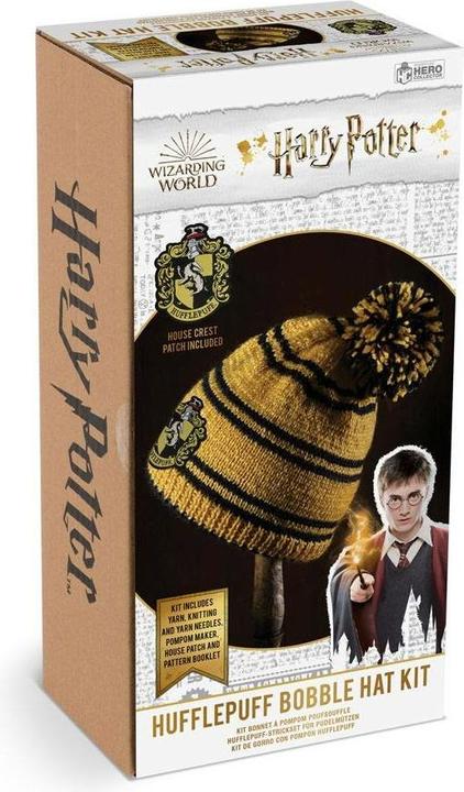 Actual product image Thumbs Up Harry Potter Knitting Set for Hufflepuff Hat