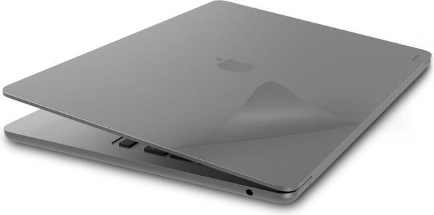 Immagine prodotto JCPAL MacGuard Two-in-One Skin Set for MacBook Air 15" (M2 2023, M3 2025 & M4 2025) - Space Gray (15", Apple)