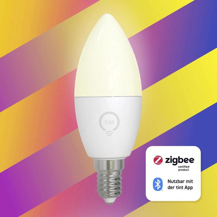 Actual product image Müller Licht tint LED candle lamp dimmable E14/6W(40W) 470 lm 1800- 6500 K warmwhite- daylightwhite + (E14, 470 lm, 1x)