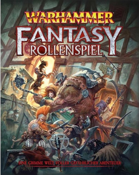 Produktbild US83001 - WFRSP: Warhammer Fantasy-Rollenspiel - Regelwerk (DE-Ausgabe) (Deutsch, Andy Law, Graeme Davis, Ralph Horsley, Sam Manley, Scott Purdy, 2022)