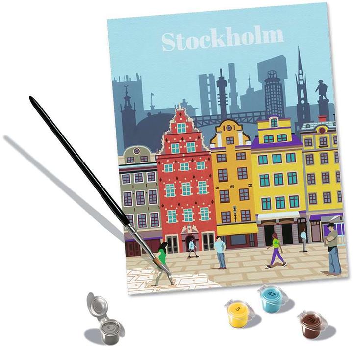 Actual product image Ravensburger CreArt Colourful Stockholm