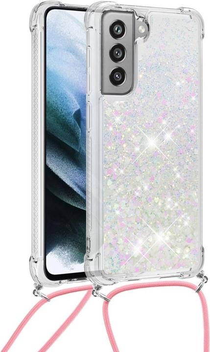 Produktbild Cover-Discount Galaxy S21 FE - Hülle mit Umhängeband weiss