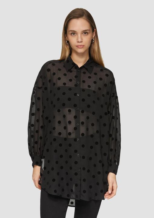 Immagine prodotto s.Oliver Bluse Transparente Longbluse mit seitlichen Schlitzen (36)