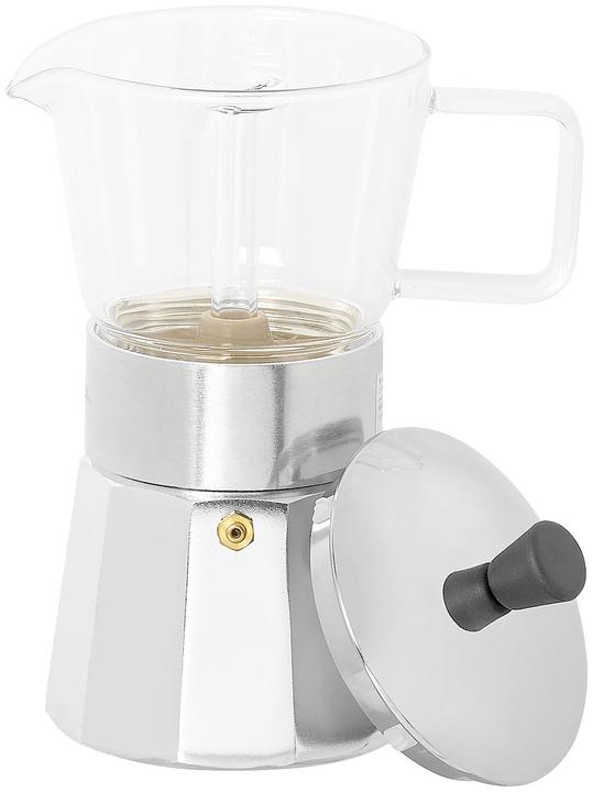 Image du produit Cucina di Modena Cafetière expresso design avec verseuse en verre borosilicaté (6 Tasses)