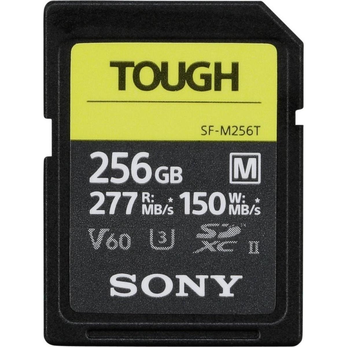 Sony SF-M Tough (256 GB, SDXC, U3, UHS-II), Speicherkarte, Schwarz