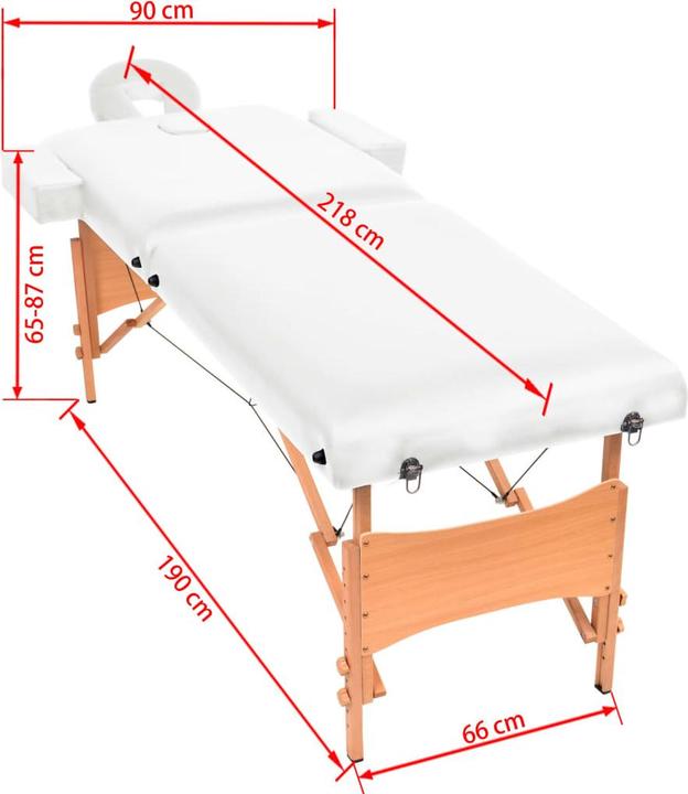 Actual product image vidaXL klappbare Massageliege