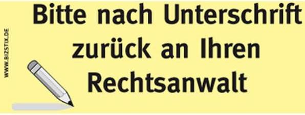 Actual product image Bizstix Note 'Lawyer' 75x35mm (35 x 75 mm)