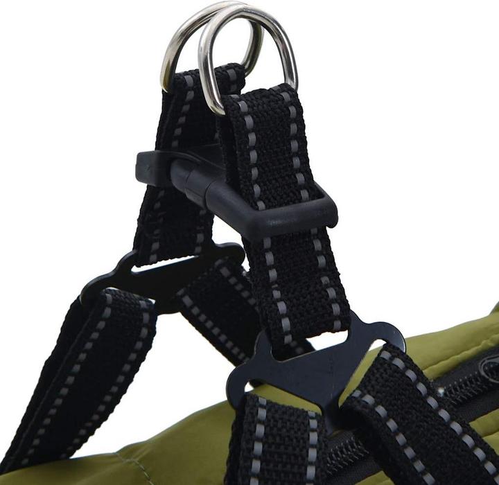 Actual product image vidaXL Dog coat with harness Waterproof (52, Dog coat)