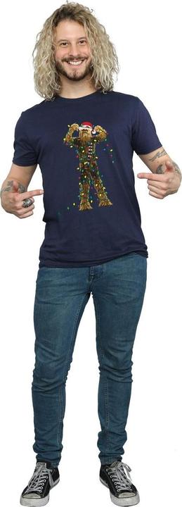 Produktbild Star Wars Chewbacca Christmas Lights TShirt (3XL)