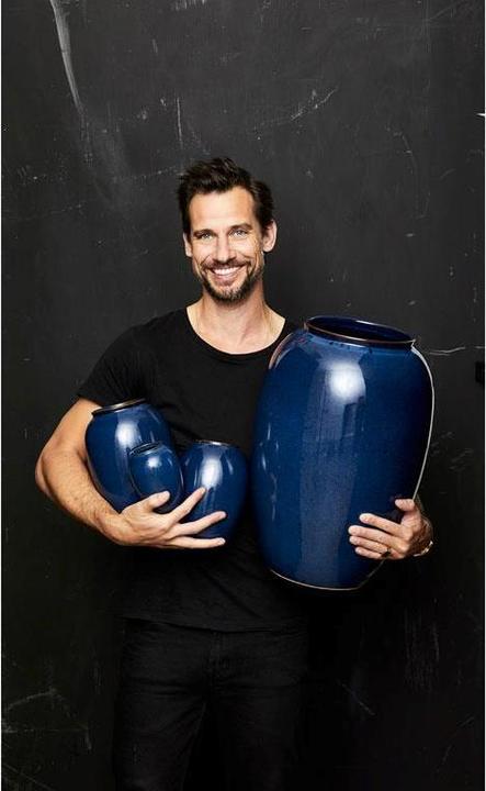 Produktbild Bitz Vase 20 cm Blau (1 x, 15 x 15 x 21 cm, 4.73 l)