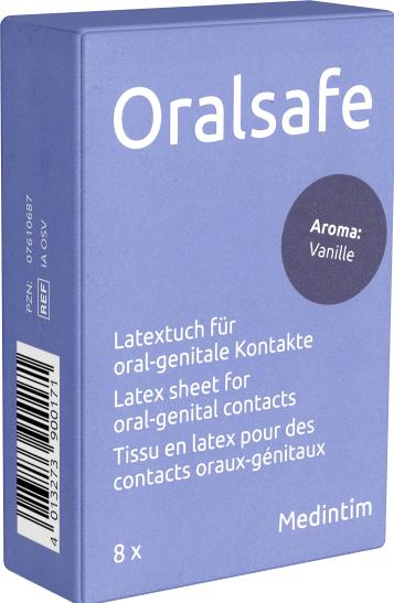 Produktbild Medintim Oralsafe Lecktuch Vanille (8 Stk.)