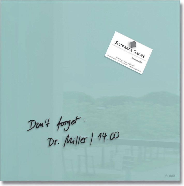 Actual product image Sigel Glass Magnet Board Artverum (Magnet board, 30 x 30 cm)