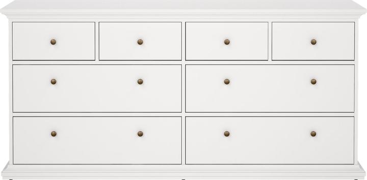 Image du produit Tvilum Paris Commode 8 tiroirsBlanc (183.40 x 48.50 x 86.88 cm)