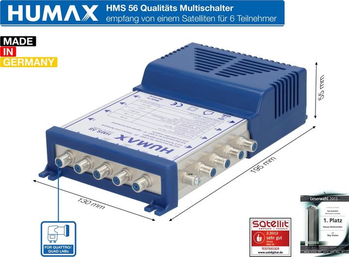 Produktbild Humax HMS 56 (Multischalter)
