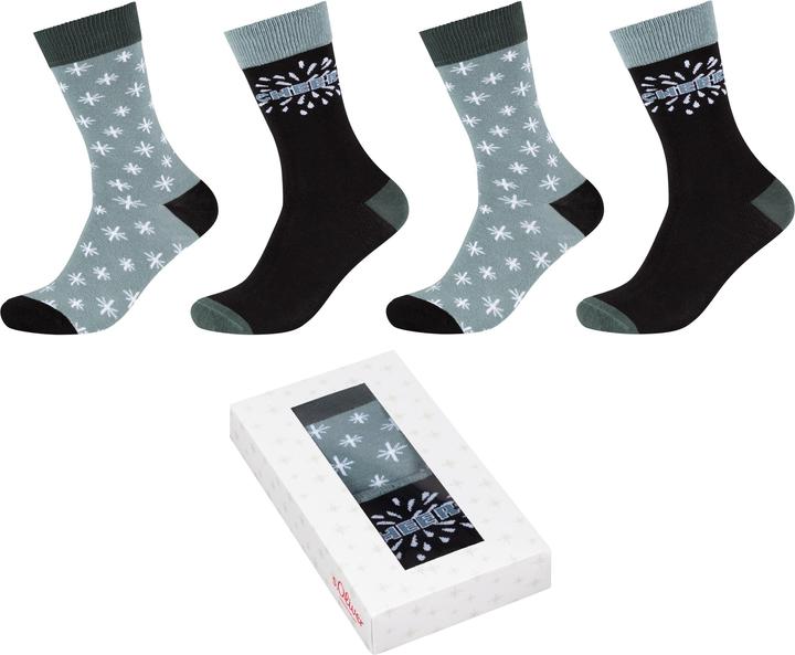 Actual product image S.Oliver Christmas sock box (pack of 4, 41 - 46)