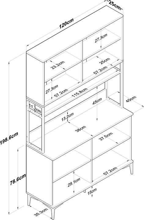 Image du produit Skye Decor Jelvane Cabinet with Additional Storage