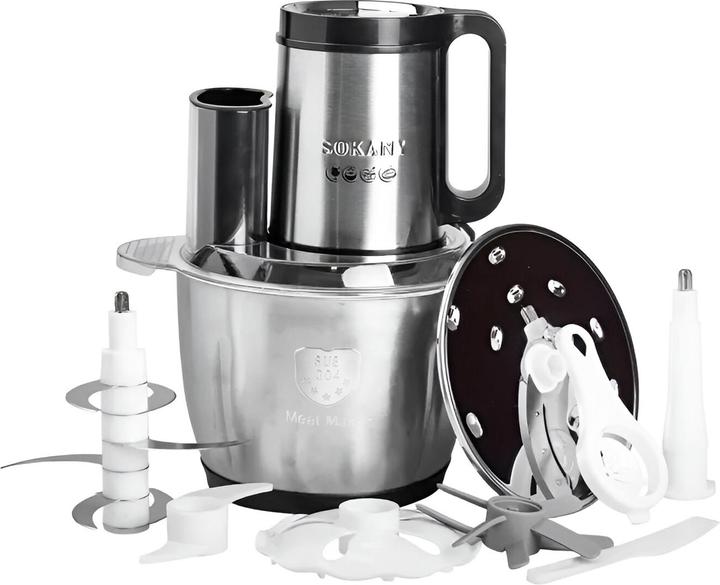 Produktbild Sokany Multizerkleinerer 800W 3L Inox 6in1 (3000 ml, 800 W)