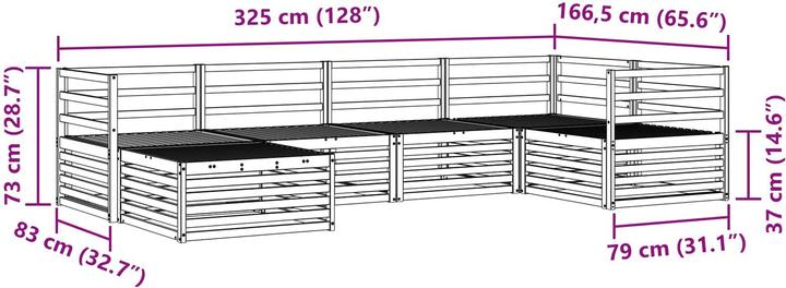 Produktbild vidaXL Outdoor-Sofa