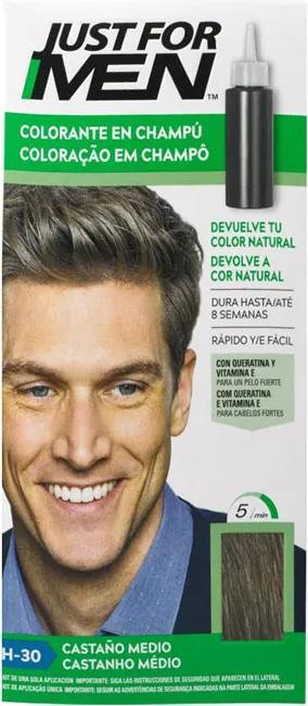 Actual product image Just For Men Medium Brown Shampoo Colour 30ml (Liquid shampoo, 30 ml)