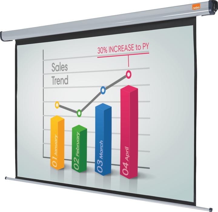 Actual product image Nobo Electric Wall Projection Screen 1080x1440mm (70.87", 4:3)