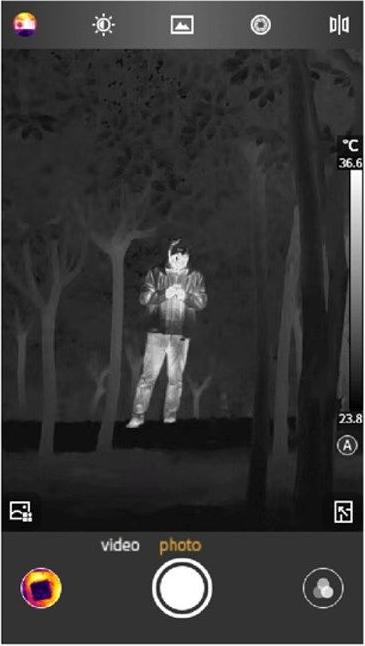Actual product image Guide Sensmart M2SA thermal imaging camera (Mobile phone thermal imaging camera)
