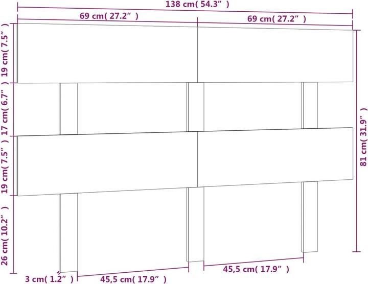 Immagine prodotto vidaXL Lashonda (138 x 3 x 81 cm)