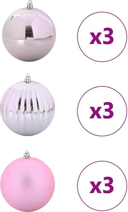 Produktbild vidaXL Weihnachtskugeln (9x)