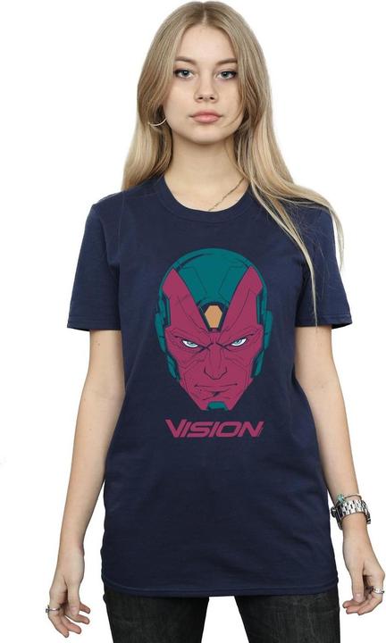 Produktbild Avengers Vision Head Baumwolle Boyfriend TShirt (M)