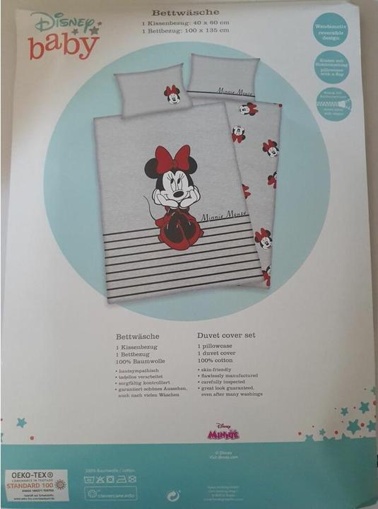 Produktbild Herding Disney Minnie Mouse - Wendebettwäsche - 40 x 60 / 135 x 100 cm