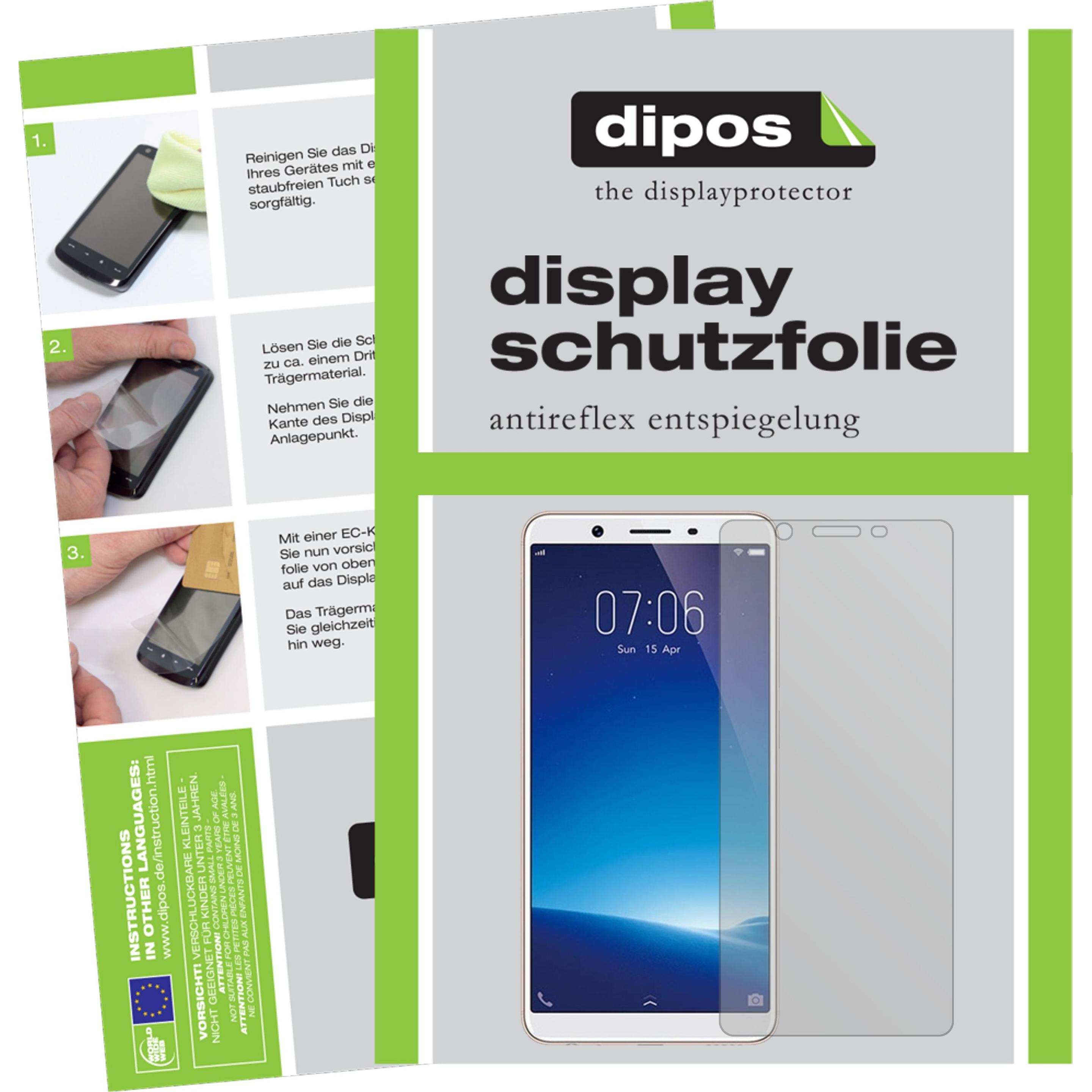 Dipos Displayschutzfolie Antireflex (1 Stück, Vivo Y71), Smartphone Schutzfolie, Transparent
