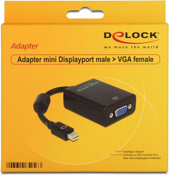 Produktbild Delock Monitoradapter Mini-DP zu VGA (VGA, 18 cm)