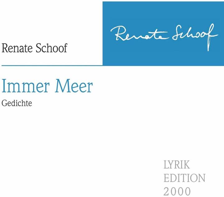 Actual product image Immer Meer (German, Renate Schoof, 2016)