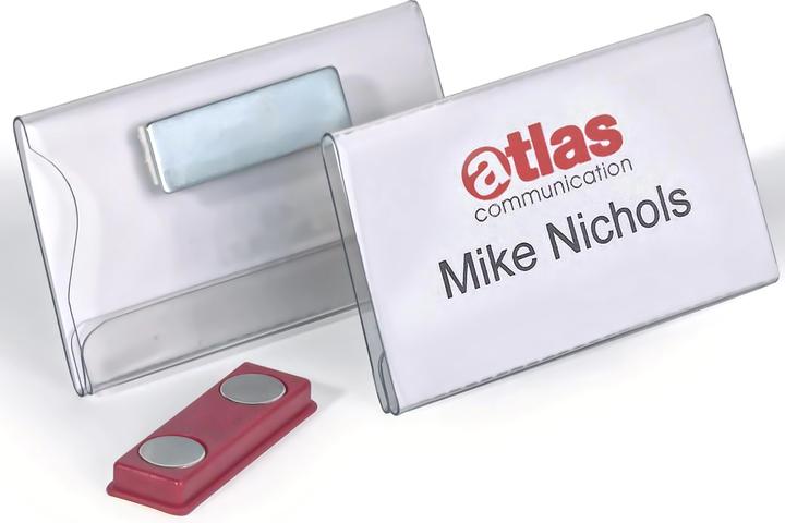 Actual product image Durable Name badges with magnet