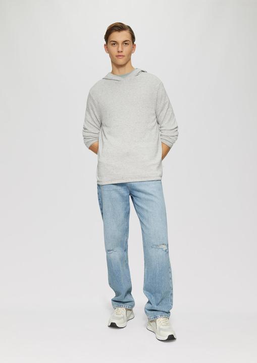 Actual product image s.Oliver Strickpullover Gestrickter Hoodie aus Melangegarn (M)