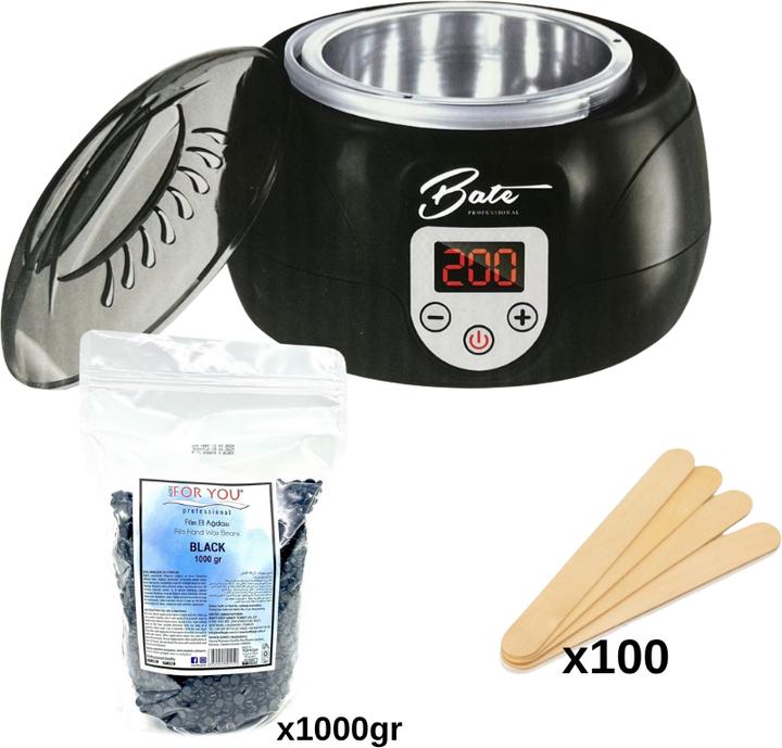 Image du produit Bate Wachswärmer Schwarz Set 02