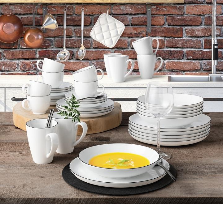 Actual product image Seltmann Weiden LIDO Black Line 10826 Latte saucer 16 cm (160 ml, 1 x)