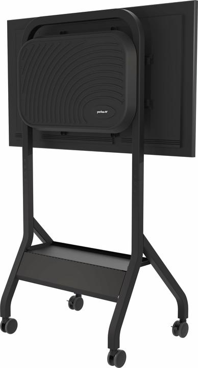 Produktbild Peerless AV trolley with shelf for displays up to 75inch up to 56kg up to VESA 800x400 color black w (56.70 kg, 43" - 75")