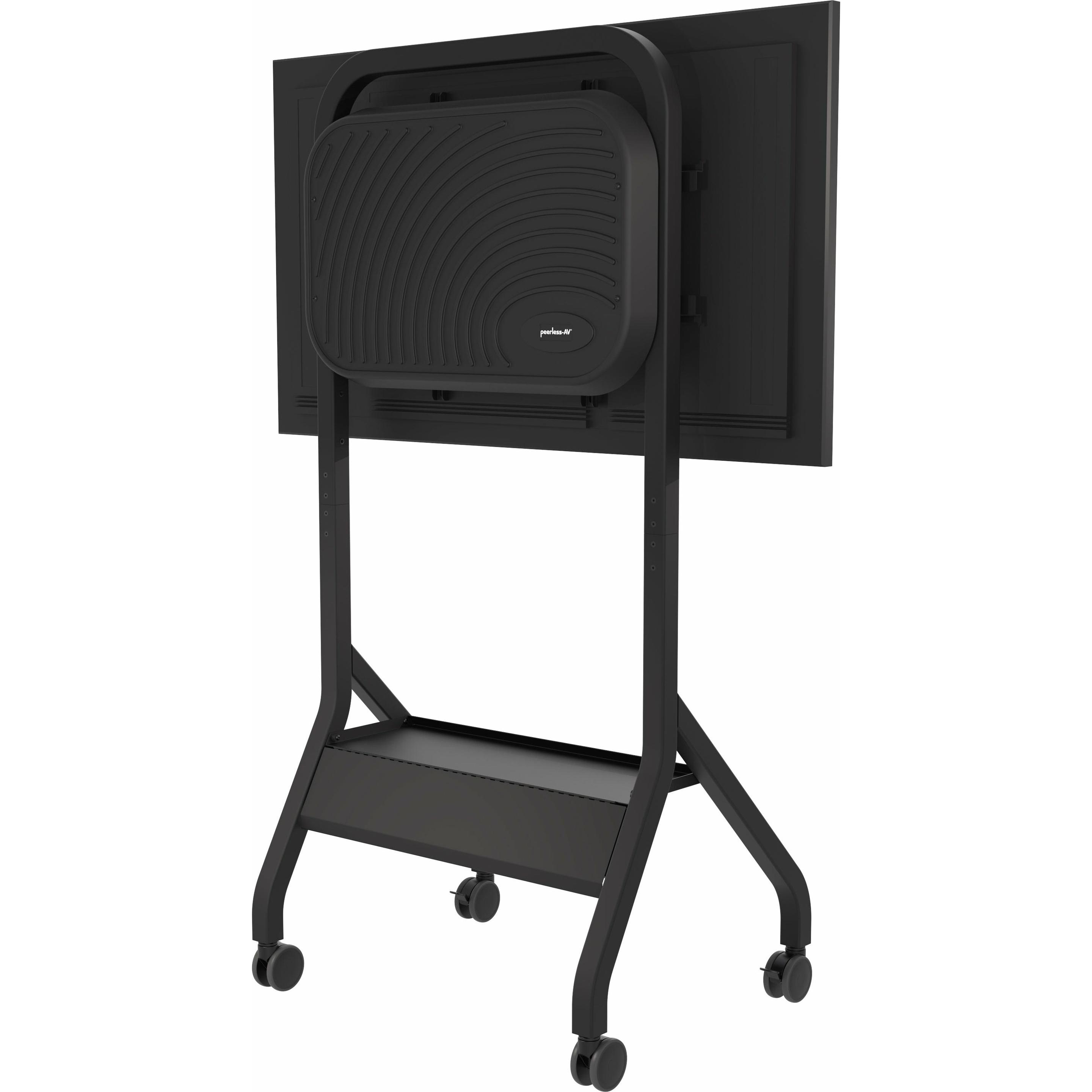 Thumbnail - Peerless AV trolley with shelf for displays up to 75inch up to 56kg up to VESA 800x400 color black w (Universal, 75", 56...