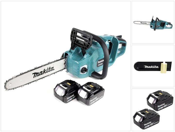 Actual product image Makita DUC 353 G2 Battery chainsaw 36V ( 2x18V ) Brushless 35 cm + 2x 6,0 Ah battery - without charger (Battery chain saw)