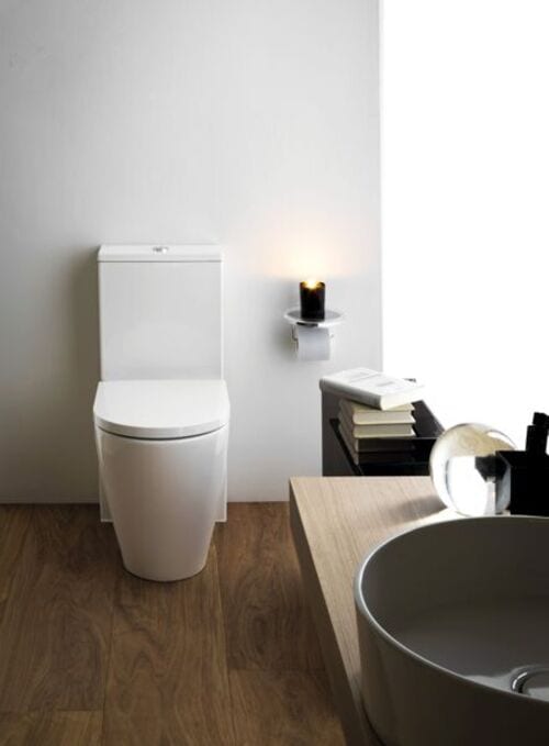 Actual product image Laufen Floor-standing WC combination KARTELL deep rim for cistern white matt