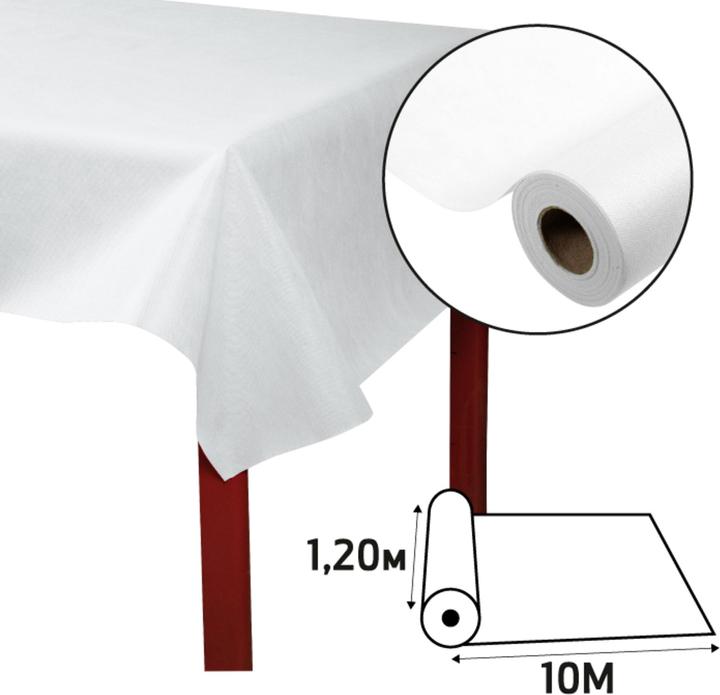 Actual product image Exacompta Tablecloth Rolls Spu nbond L120x10m White
