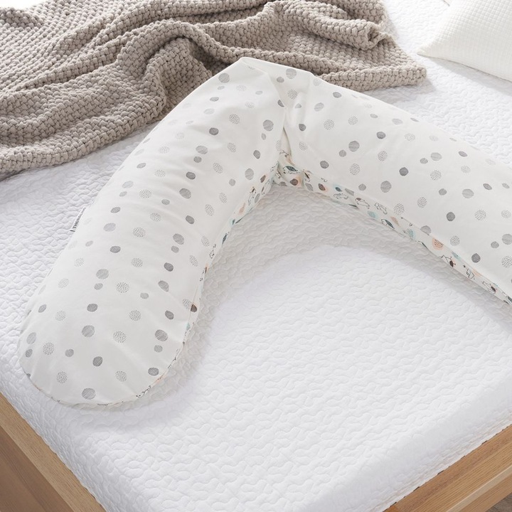 Produktbild Theraline Stillkissen "Das Original" mit Polyester Hohlfaser Füllung inkl. Bezug 190 cm (38 cm)