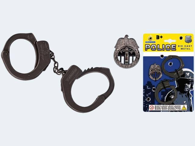 Image du produit Gonher 2 menottes métal Blk Police Collection